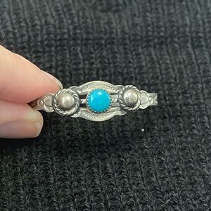 Kids' Silver bracelet with Turquoise Accent